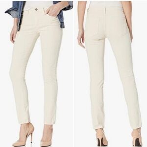 AG Adriano Goldschmied Womens Stevie Slim Straight Corduroy Pants Size 27 Ivory